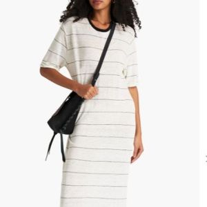 LIKE NEW IRO Striped linen midi dress size Small. Worn once